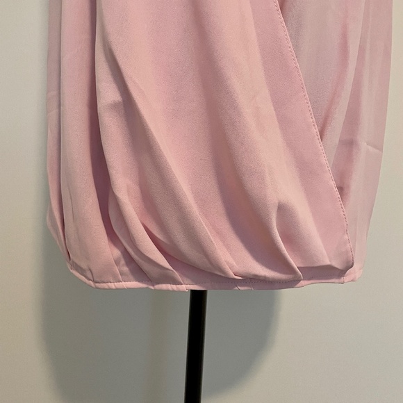 Women's Pink Surplice Tank, Sleeveless, M, Pink, NWOT - Picture 8 of 9